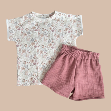 SOFORTKAUF Shorts Musselin dusty raspberry l Gr.104